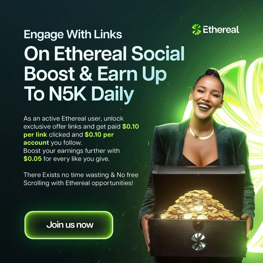 Ethereal social boost and earn